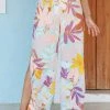 CUPSHE Cover Ups Liliana Leafy Elastic Waisted Pants