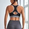 CUPSHE Accs & Clothing Creekside U-neck Front Zipper Cut Out Sports Bra
