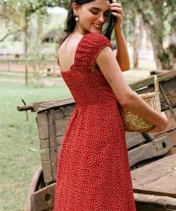 CUPSHE Alessandra Ditsy Frill Short Dress Dresses