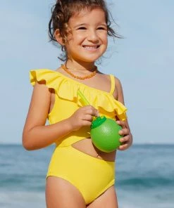 CUPSHE Palm Beach Cutout Ruffle One Piece Swimsuit One Pieces