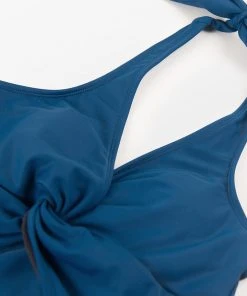 CUPSHE Portofino Escape Twist Front Halter One Piece Swimsuit