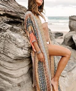 CUPSHE Paola Dolman Sleeve Long Sleeve Kimono