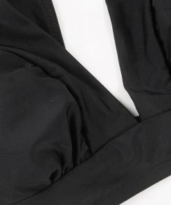 CUPSHE Bikinis Retro Field Day Black Banded Bralette And High Waist Bikini Set