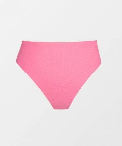 CUPSHE Palm Beach High Waist Pink Plus Size Bikini Bottom