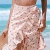 CUPSHE Annette Polka Dot Ruffle Tie Side Beach Skirt