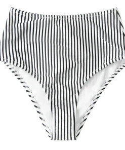 CUPSHE Bikinis Striped High Waisted Bikini Bottom