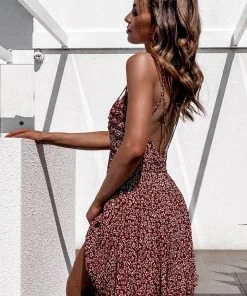 CUPSHE Dresses Jesse Thin Straps Sleeveless A-Shape Dress