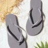 CUPSHE Accs & Clothing Slate Grey Flip Flops