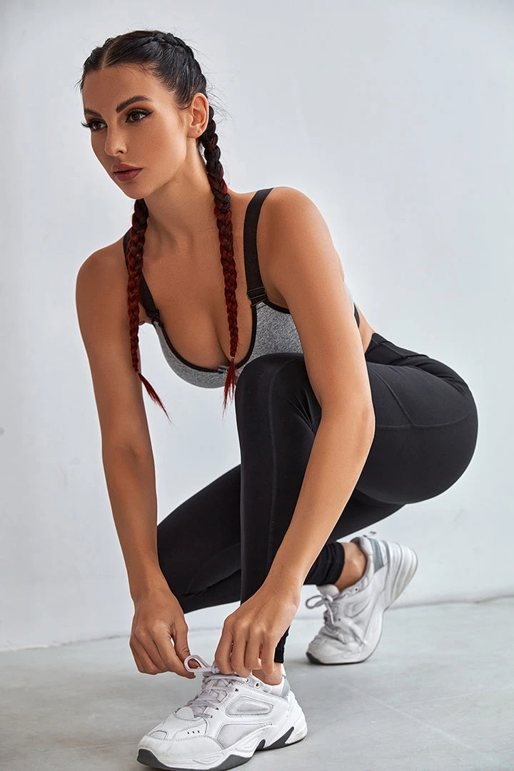 CUPSHE Skyline Black Leggings Accs & Clothing