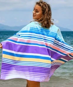 CUPSHE Accs & Clothing Fuschia Striped Beach Blanket