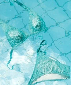 CUPSHE Bikinis Wild Ronarce Halter Jacquard Bikini Set