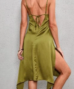 CUPSHE Amelie Tie Back Slip Dress Dresses