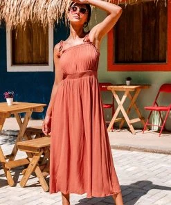 CUPSHE Dresses Antoinette Tie Shoulder Slip Dress