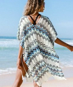 CUPSHE Cover Ups Blanca Boho Tassel V-neck Cover Up