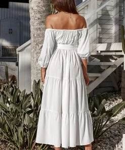 CUPSHE Dresses Harriet Off-shoulder Pull Over Dress