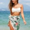 CUPSHE Maeve Tropical Print Tassel Sarong