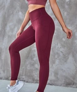 CUPSHE Finn Red Slim Fit Leggings
