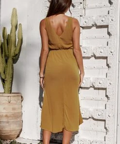 CUPSHE Dresses Florence Column V-neck Dress