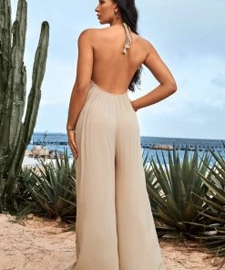 CUPSHE Accs & Clothing Gigi V-neck Thin Straps Backless Jumpsuit