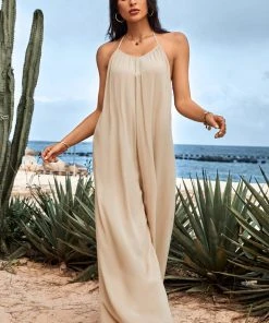 CUPSHE Accs & Clothing Gigi V-neck Thin Straps Backless Jumpsuit