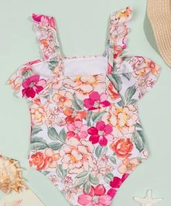 CUPSHE Keep It Cool Scoop Ruffles One Piece